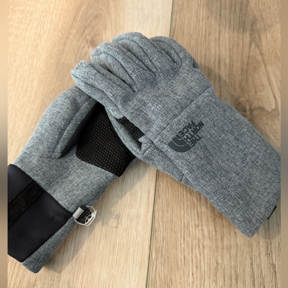 Gray Gloves with Logo